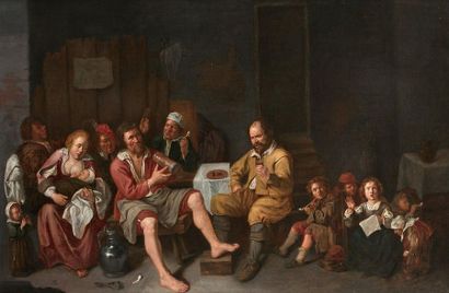 Ecole FLAMANDE du XVIIème siècle entourage...