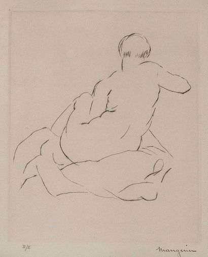 Henri MANGUIN (1874-1949)

Nu de dos

Eau...