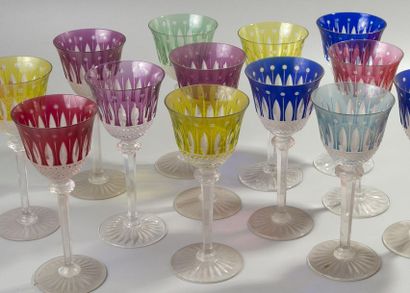 Saint Louis crystal glass service, Model...