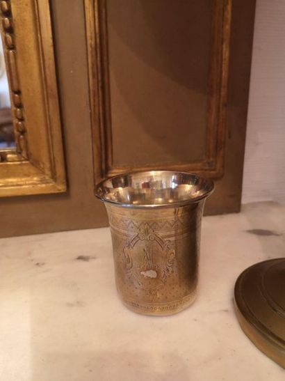 Lot en argent comprenant un pot à lait, une...