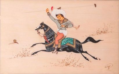 Cadre ivoire cavalier

