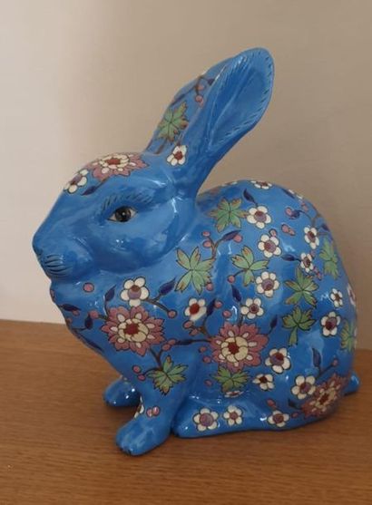 Dans le gout de LONGWY, Lapin en faïence...