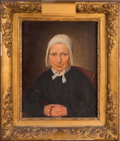 A. Delmer, datée 1850

Portrait de femme...