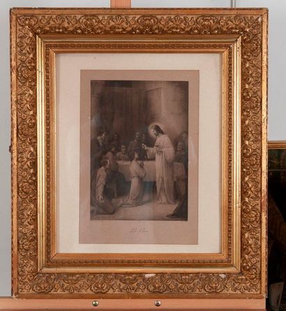 D'après PIAZ, 

La Cène 

Gravure début ...