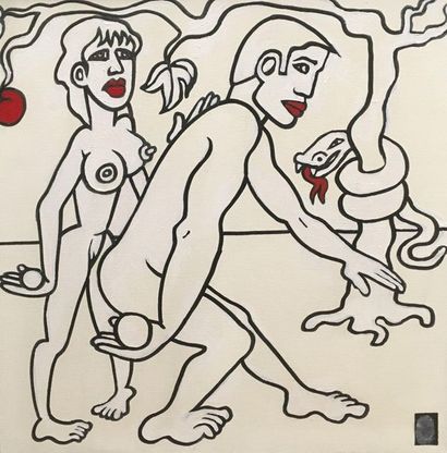 Didier CHAMIZO (né en 1951), Adam et Eve,...