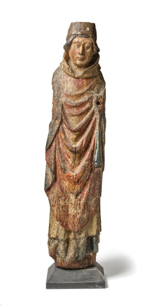 Saint Evêque

Statue en bois polychromé,...