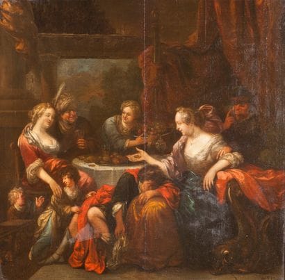 Ecole FLAMANDE

du XVIIIe siècle

Scène de...