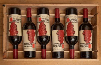 Six bottles of Petit Mouton Rothschild 2...
