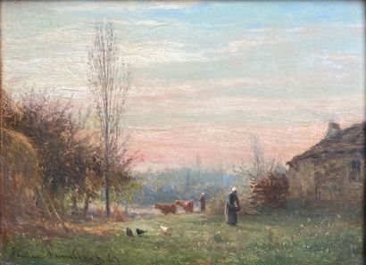 Charles-Emile LAMBINET (1813-1877)

The Farm

Oil...