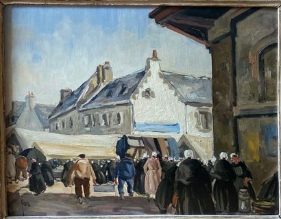 YAN Robert (1901-1994)

Market scene in Brittany

Oil...