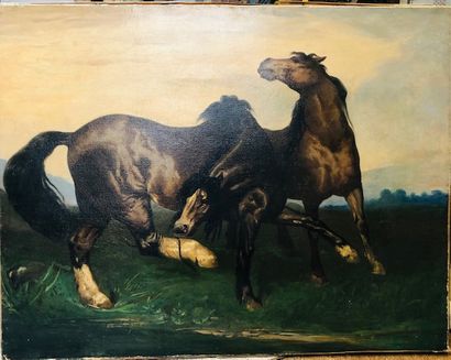 Modern School

Two horses

Oil on canvas