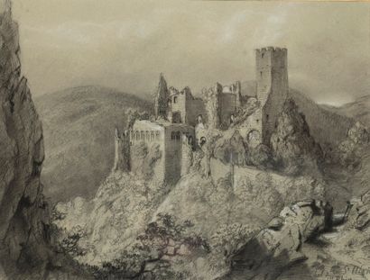 French school of the 19th century

Castle...