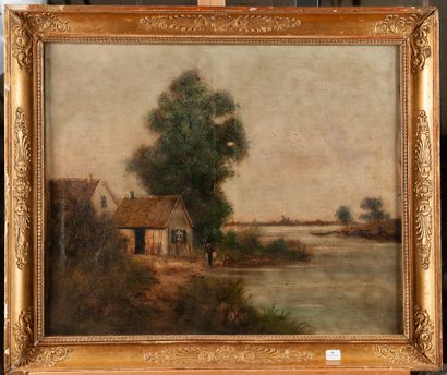 School of the 19th century.

Cottage and...