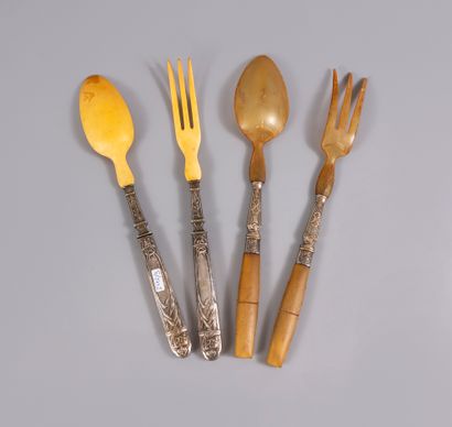 Silver and silver plated lot composed of...