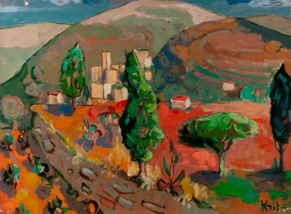 Michel KRITZ (1925 - 1994).

Landscape with...