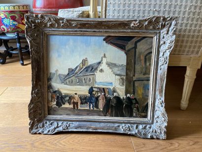 YAN Robert (1901-1994)

Market scene in Brittany

Oil...