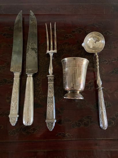 A set of silver and silver plated Buccelatti...