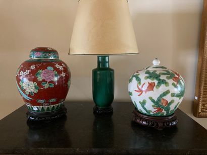 CHINA

Porcelain set including a ginger pot...