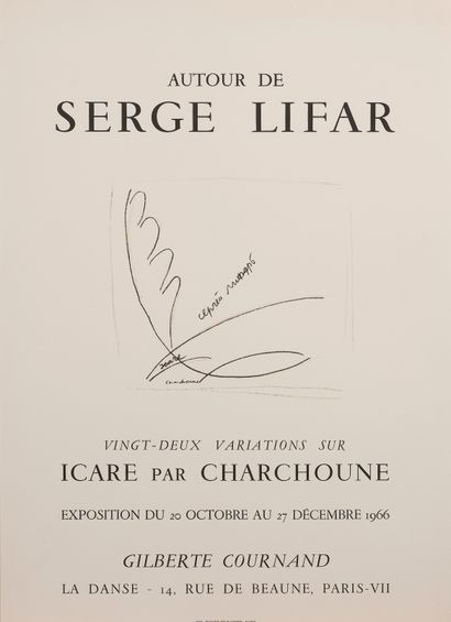 Lot of posters of Lecuire exhibitions and...