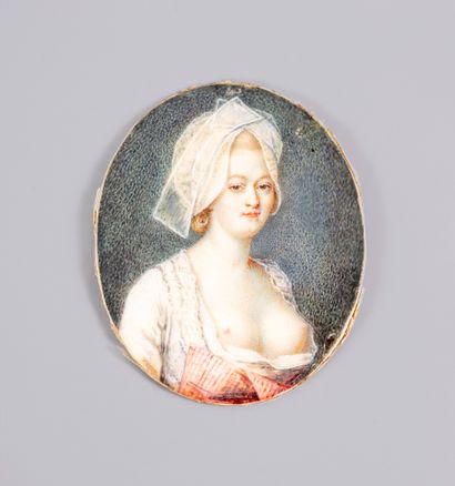 French school of the end of the 18th century

Portrait...