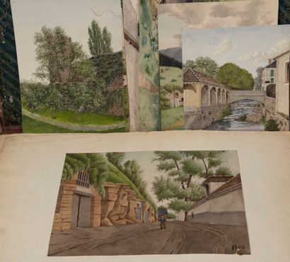 Late 19th - early 20th century

Set of watercolors...