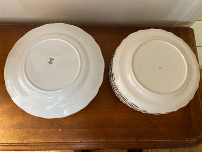 A set of earthenware plates