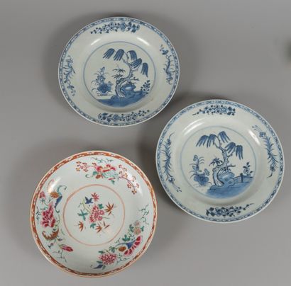 Three plates in Compagnie des Indes: one...