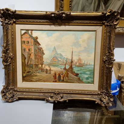 A. ZIEGLER. Austrian school.

Maritime village.

Panel.

Signed...