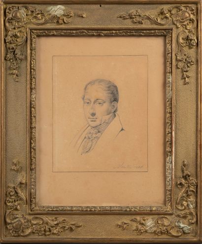 FRENCH SCHOOL circa 1830

Portrait of a man

Graphite...