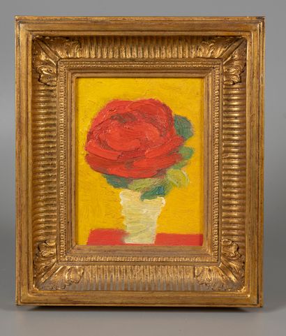 13380

Modern School

Vase with red flowers

Oil...