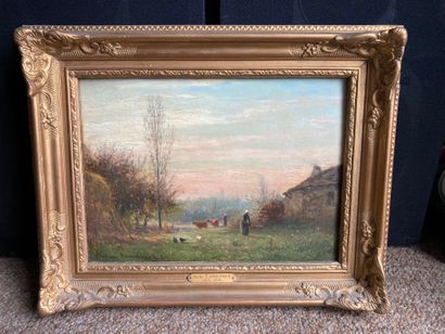 Charles-Emile LAMBINET (1813-1877)

The Farm

Oil...