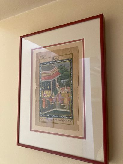 Three Indian miniatures

Gouache

21 x 13...