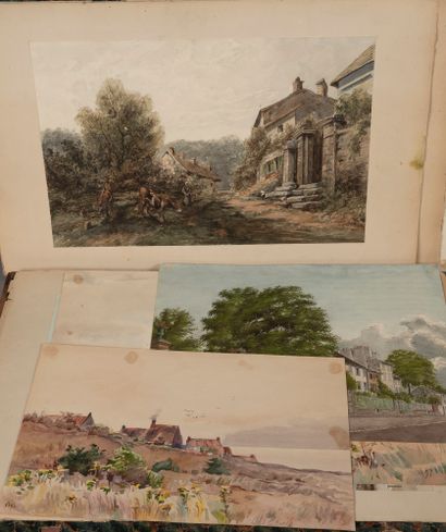 Late 19th - early 20th century

Set of watercolors...