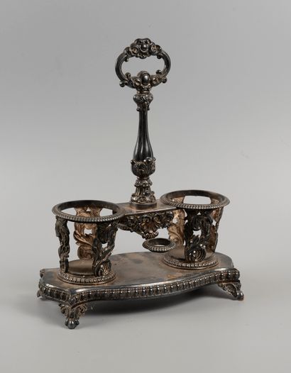 Silver oil and vinegar cruet.

Minerva m...
