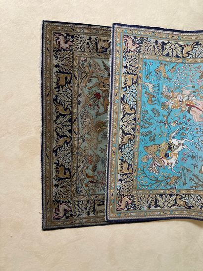 Set of four modern rugs