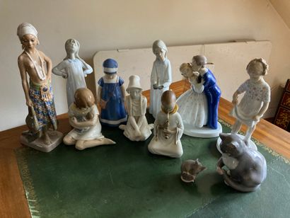 
ROYAL COPENHAGUE

Lot de statuettes

