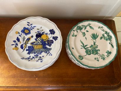 A set of earthenware plates