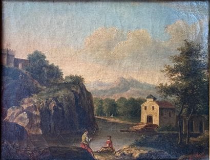 French school of the 19th century

Landscape...