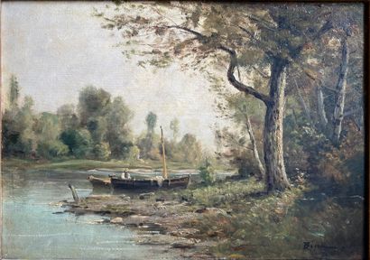 BINA

The boat at the edge of the pond

Oil...