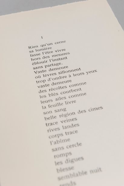 GAGARINE (Mila). Poèmes. Paris, Mila Gagarine,...