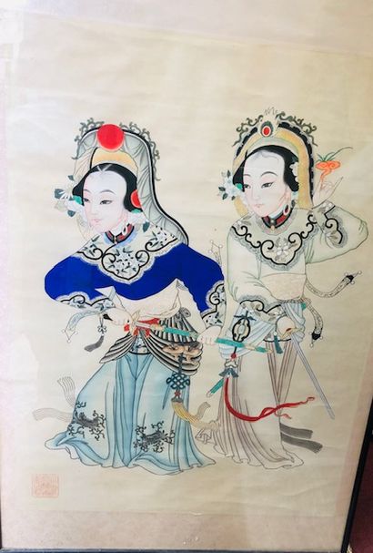 CHINA, 20th century

Courtesans

Kakemono

Bears...