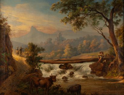 School of the 19th century.

Landscape with...