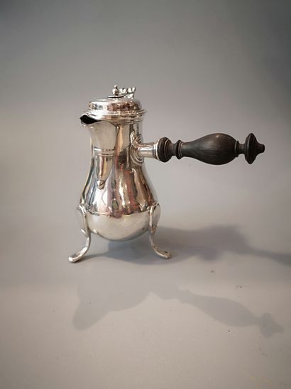 Silver selfish chocolate pot. 

 Paris 1775,...