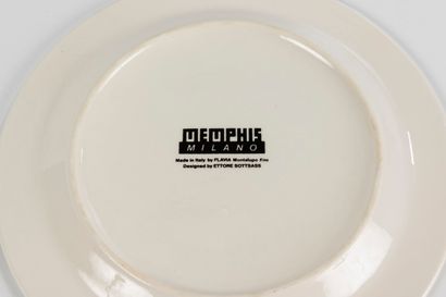 ETTORE SOTTSASS (1917-2007)
Indivia plate,...