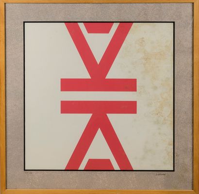 ALESSANDRO MENDINI (1931-2019)
Print on canvas,...