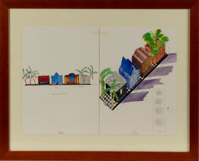 MARTINE BEDIN (NÉE EN 1957)
The four houses,...