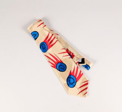 MEMPHIS MILANO 
Silk tie. Label of the p...