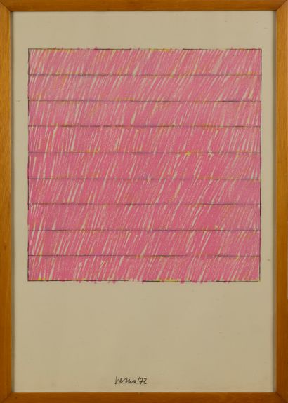 Claudio VERNA (Né en 1937)
Sans titre, 1972

Pastel...