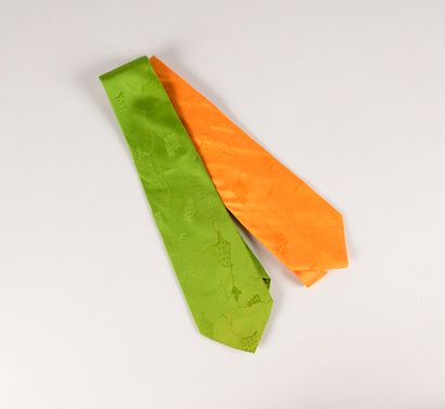 MEMPHIS MILANO 

Set of two silk ties, one...