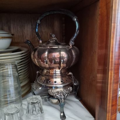 Silver plated metal handle